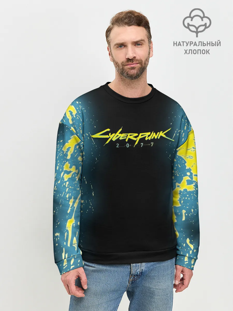Мужской свитшот базовый / CYBERPUNK 2077 | КИБЕРПАНК 2077