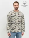 Мужской свитшот базовый / Whales pattern