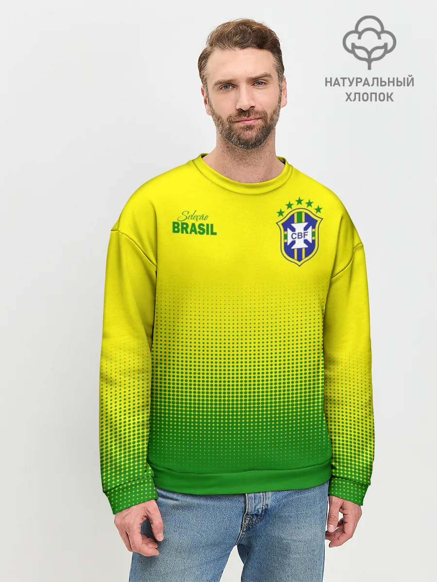 Мужской свитшот базовый / Сборная Бразилии