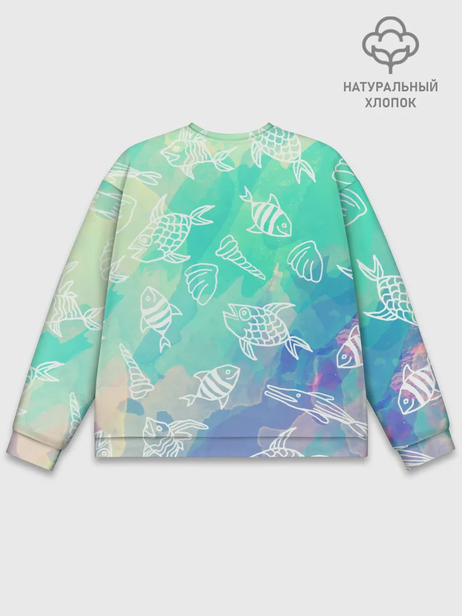 Мужской свитшот базовый / Рыбы