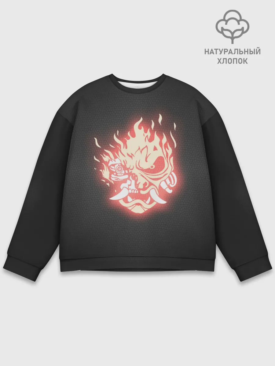 Мужской свитшот базовый / CYBERPUNK 2077 SAMURAI