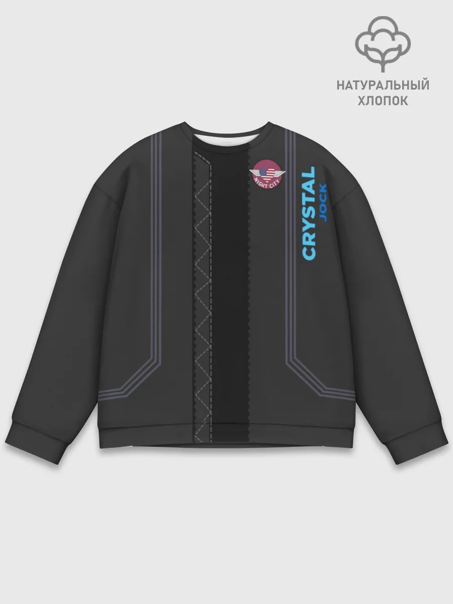 Мужской свитшот базовый / Cyberpunk 2077 Куртка V