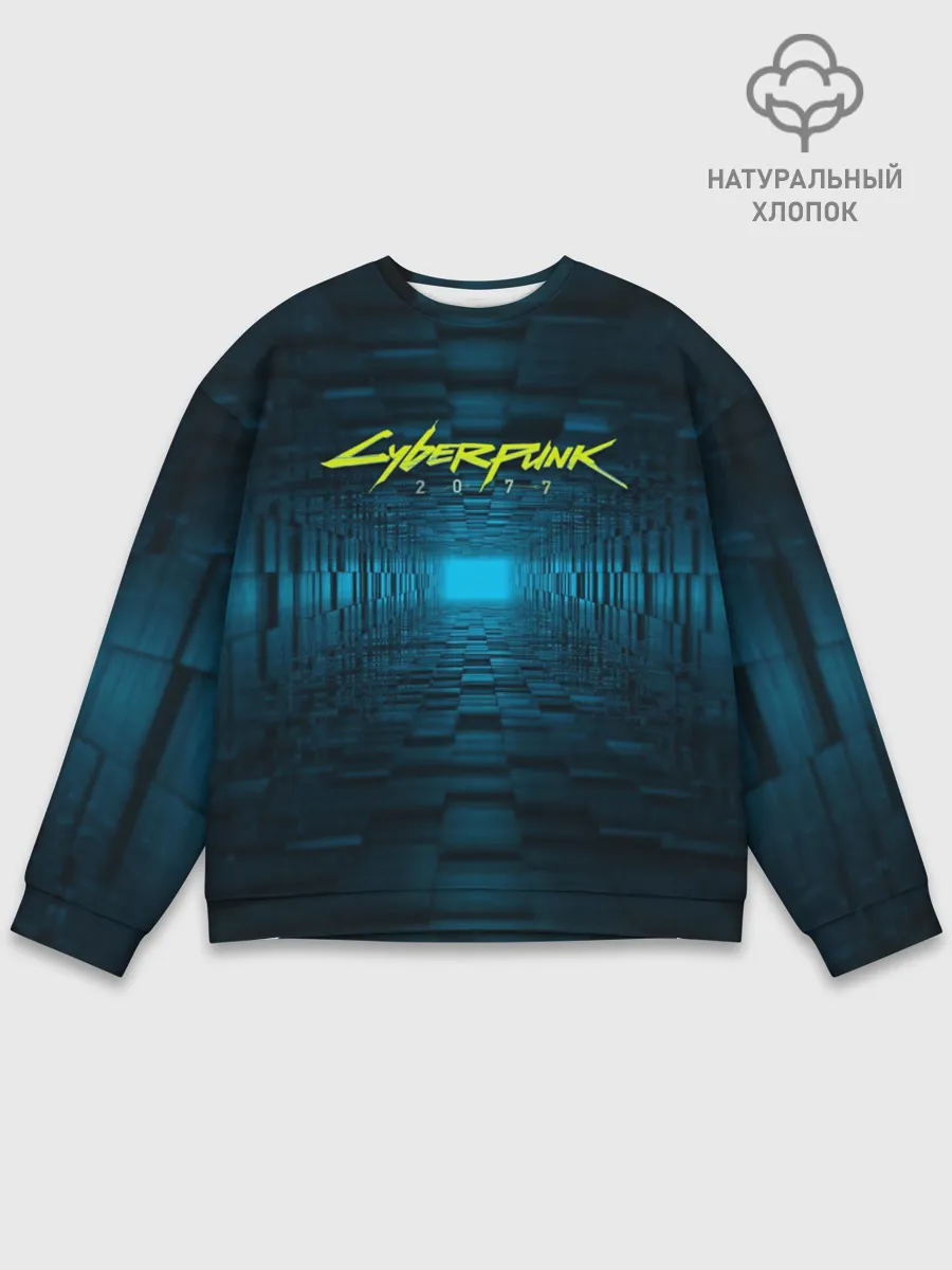 Мужской свитшот базовый / CYBERPUNK 2077