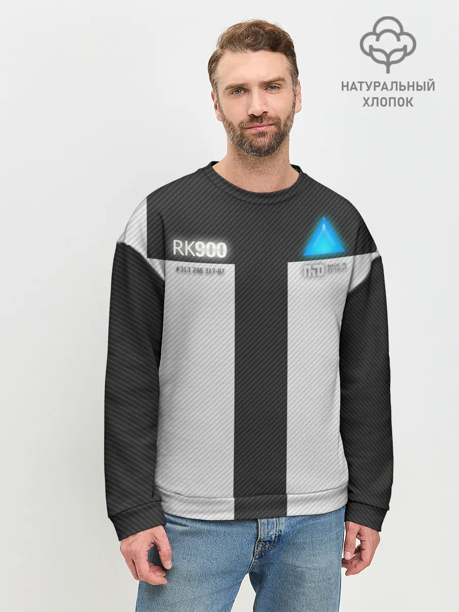 Мужской свитшот базовый / Connor Detroit: Become Human.