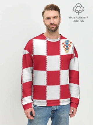 Мужской свитшот базовый / Форма Хорватии