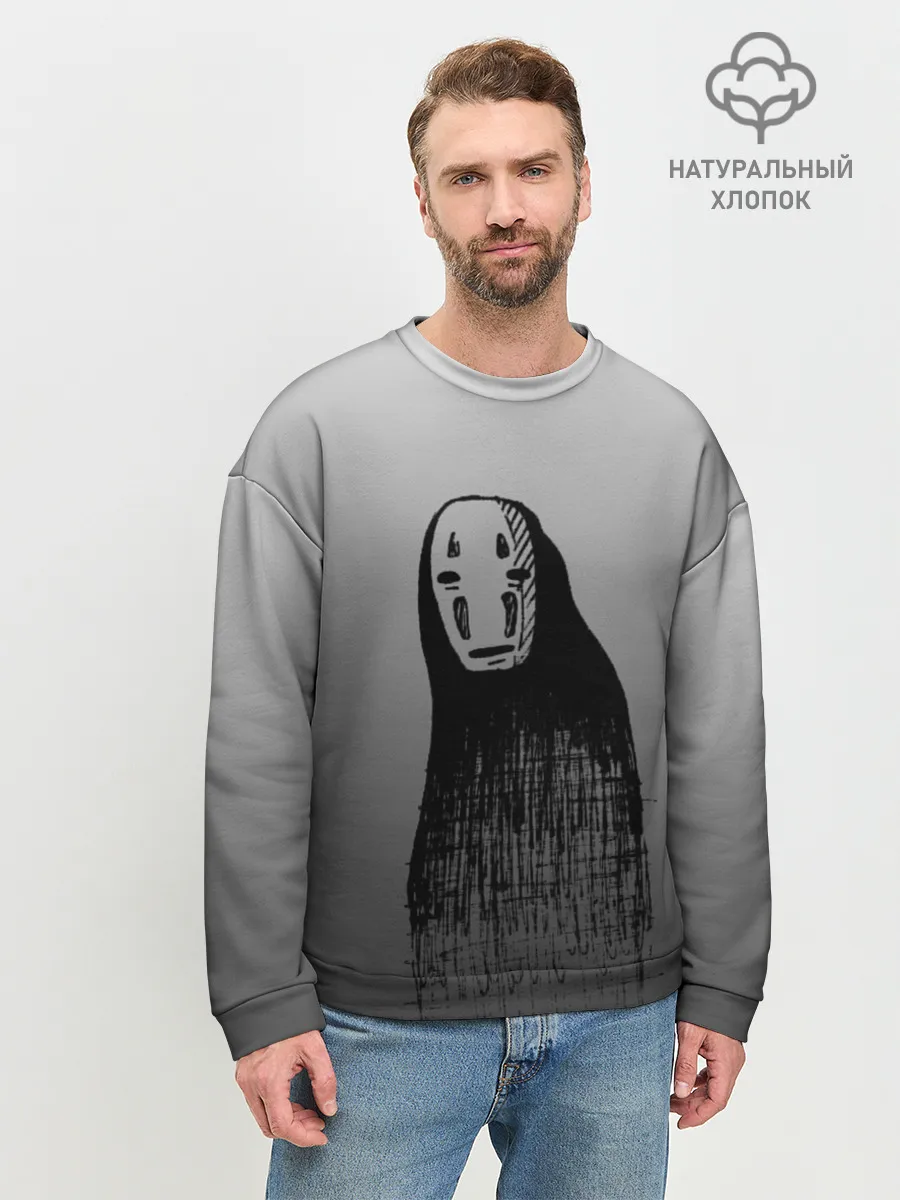 Мужской свитшот базовый / Мрачный Каонаси