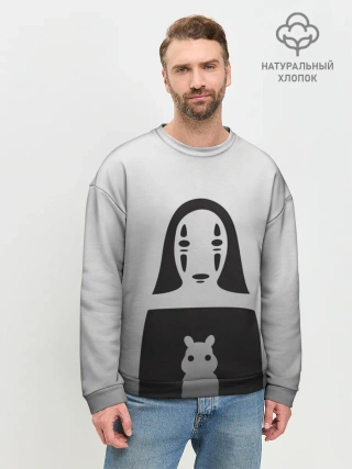 Мужской свитшот базовый / Каонаси и хомячок
