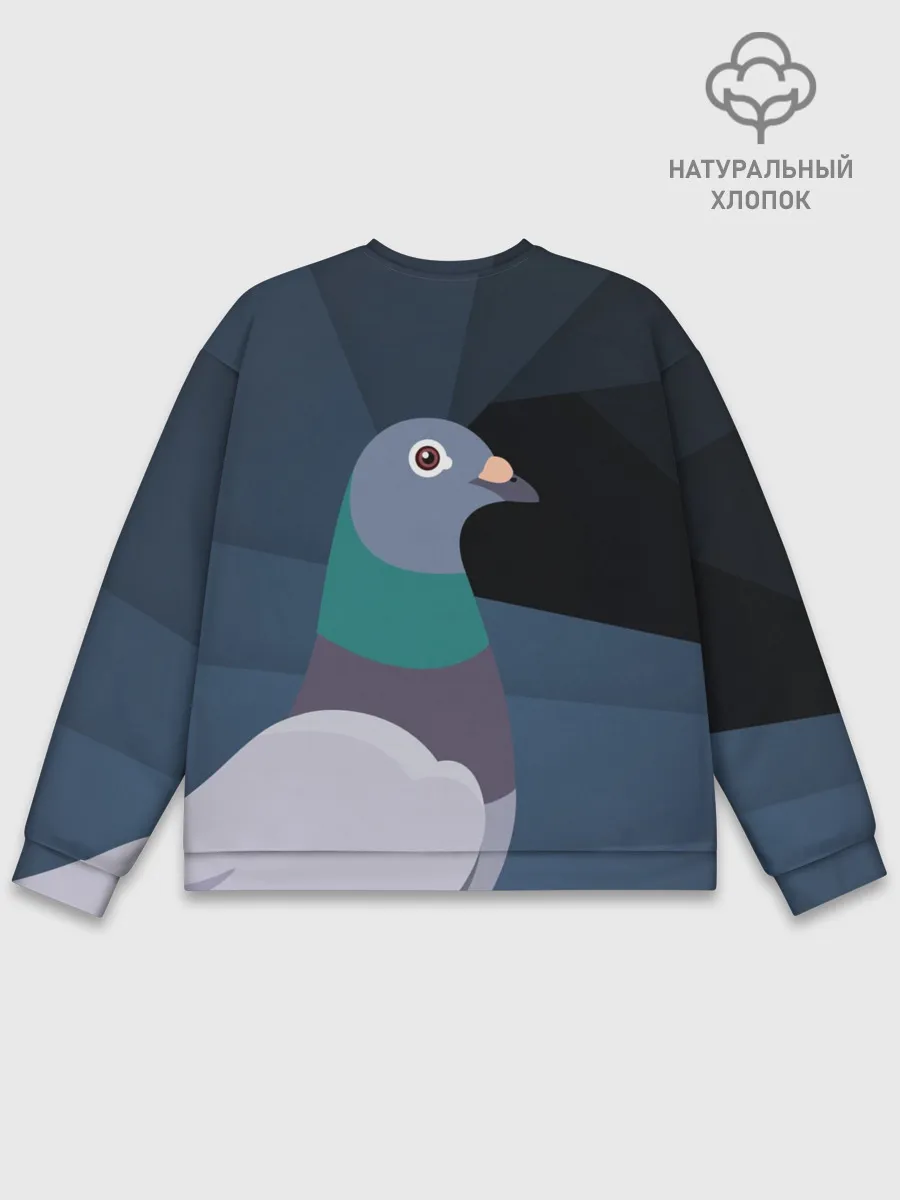 Мужской свитшот базовый / Голубь Наташа