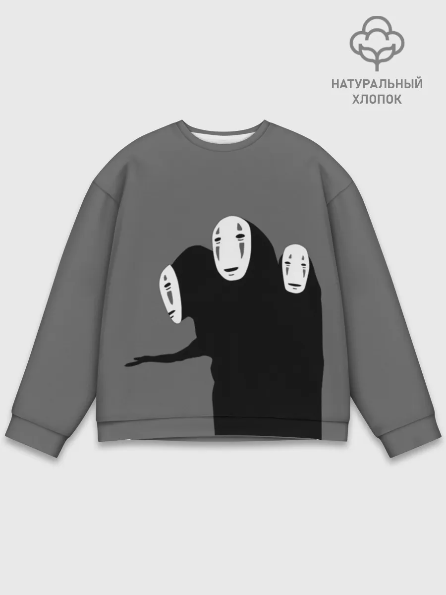 Мужской свитшот базовый / Трехголовый бог Каонаси