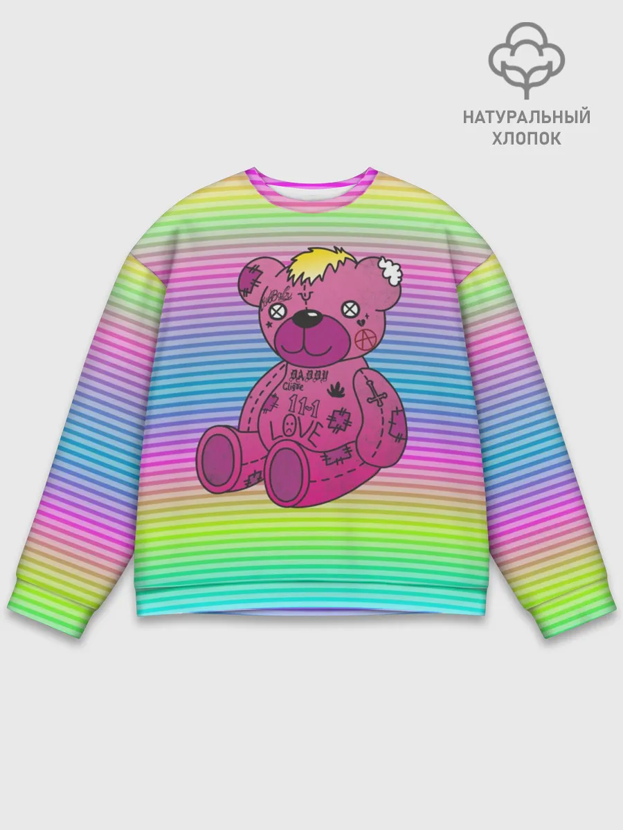 Мужской свитшот базовый / Мишка Lil Peep