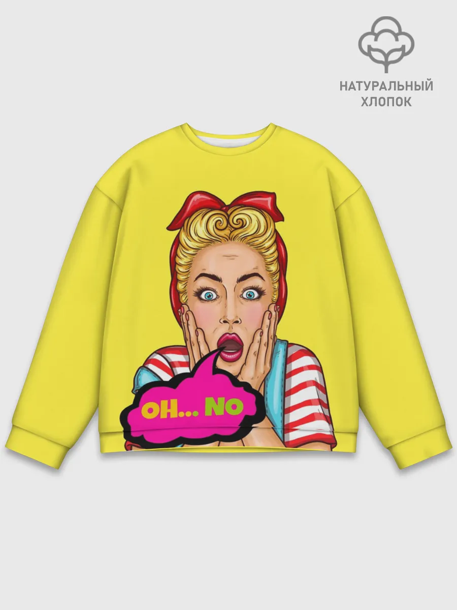 Мужской свитшот базовый / Oh...no