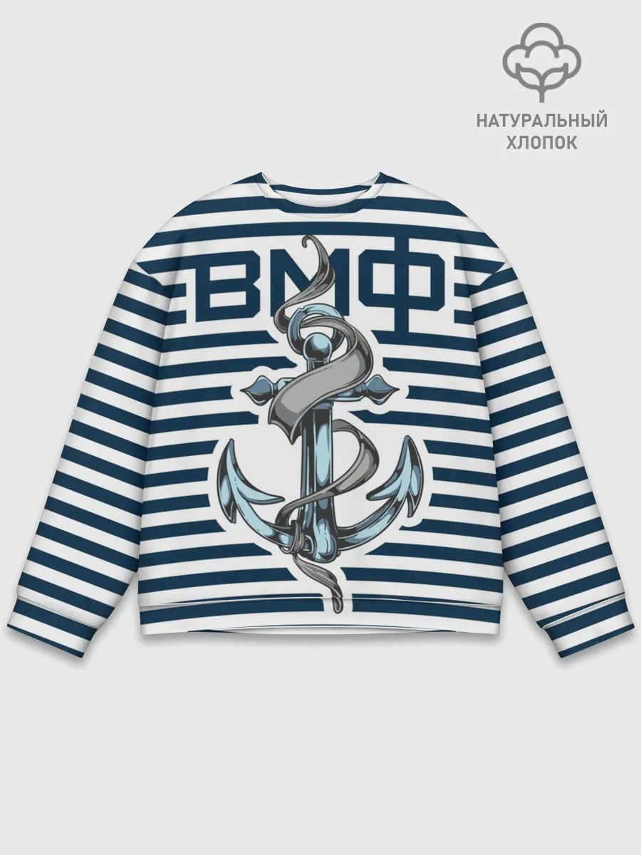 Мужской свитшот базовый / Якорь ВМФ