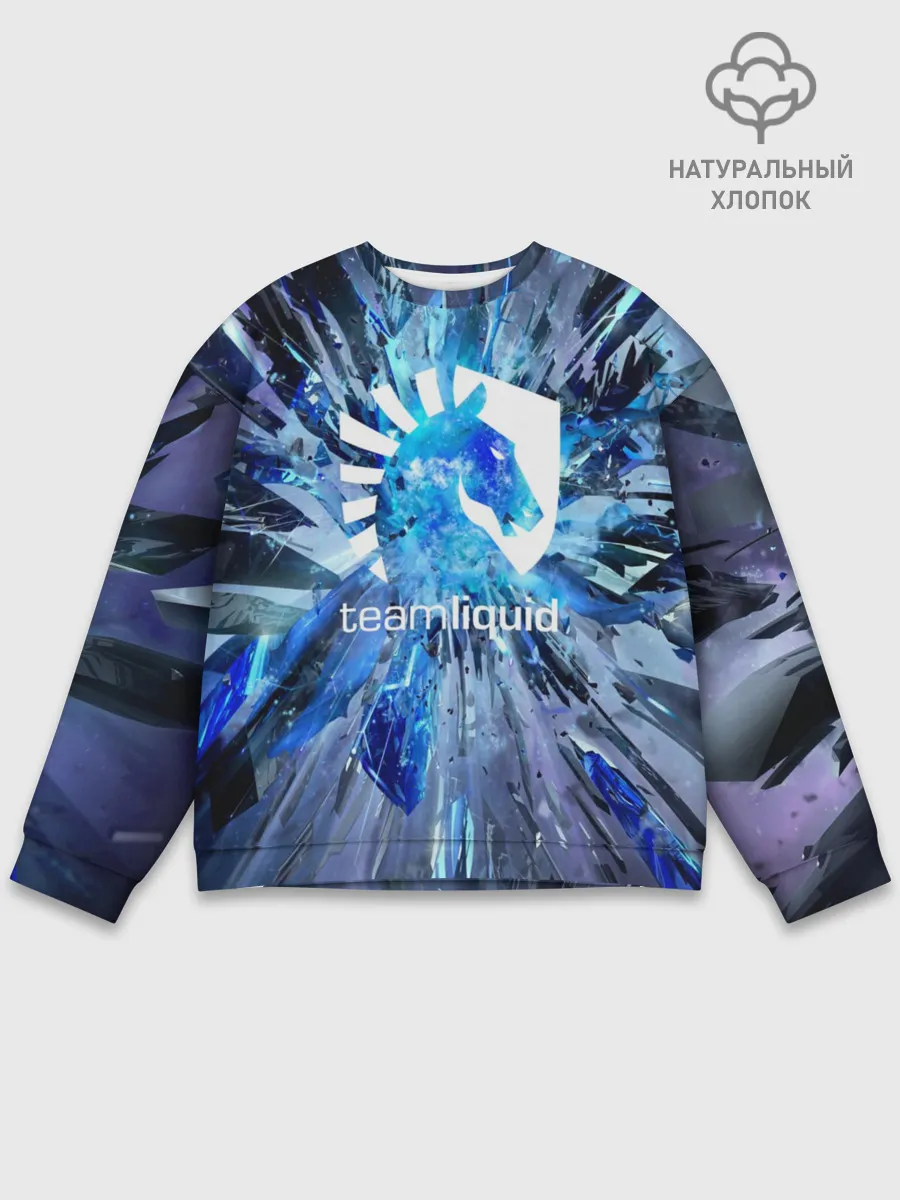 Мужской свитшот базовый / TEAM LIQUID E-SPORT