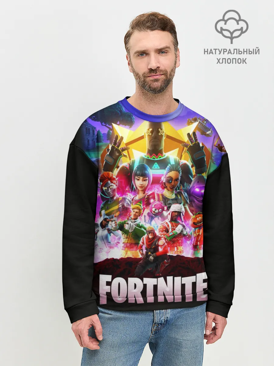 Мужской свитшот базовый / Fortnite Королевская Битва