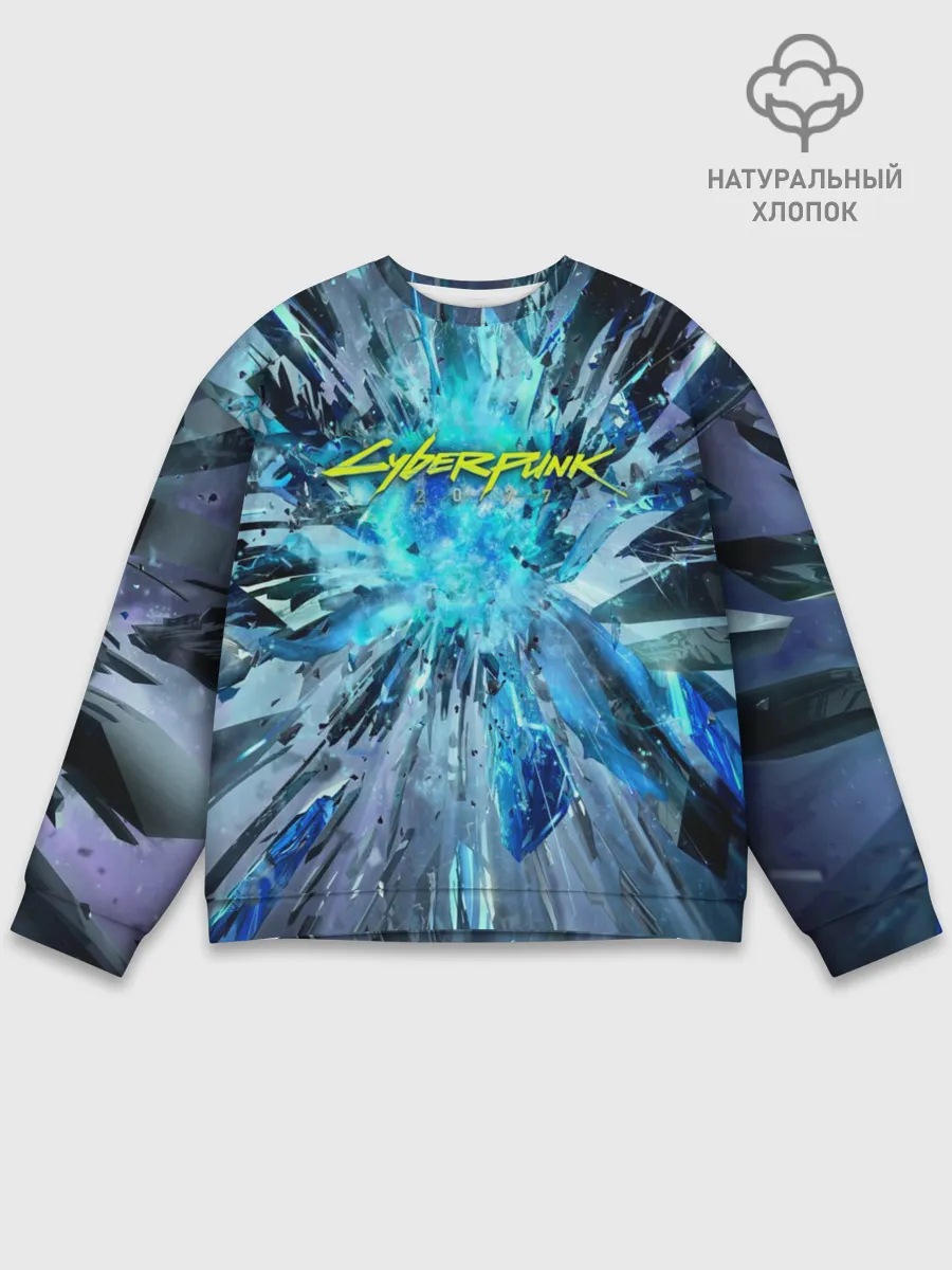 Мужской свитшот базовый / CYBERPUNK 2077