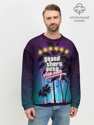 Мужской свитшот базовый / GTA Vice City
