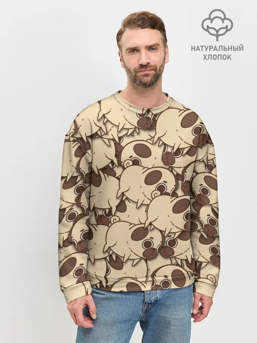 Мужской свитшот базовый / мопс