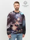 Мужской свитшот базовый / ФЭНТЕЗИ АНИМЕ-ВОИТЕЛЬНИЦА