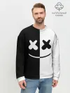 Мужской свитшот базовый / MARSHMELLO BLACK & WHITE