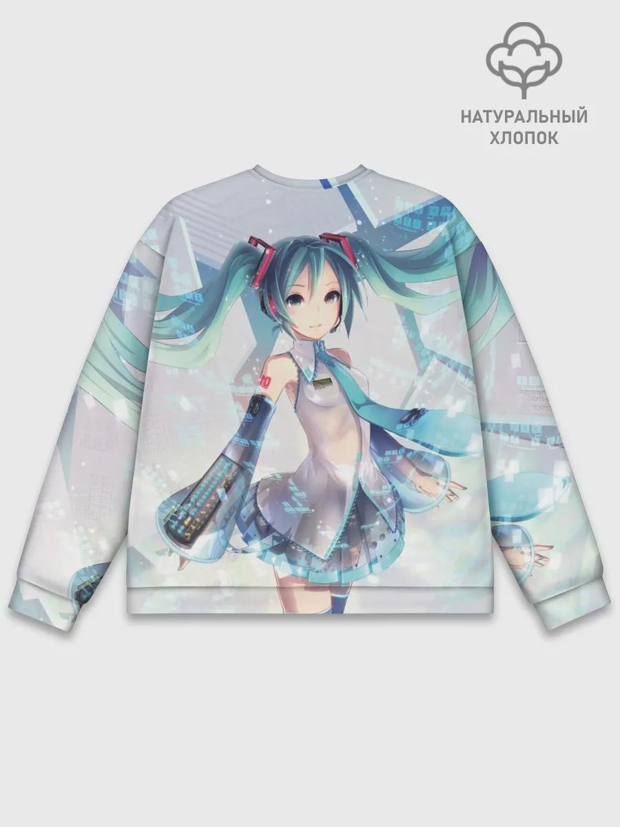 Мужской свитшот базовый / Сияние Мика Хацуне