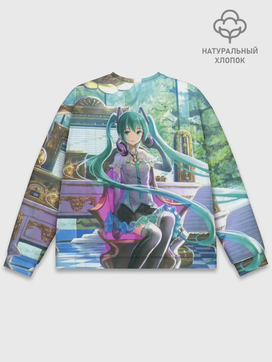 Мужской свитшот базовый / Мика Хацуне за фортепиано