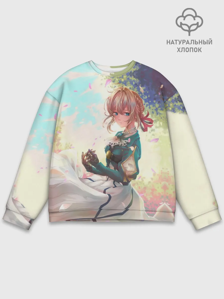 Мужской свитшот базовый / Violet Evergarden_8