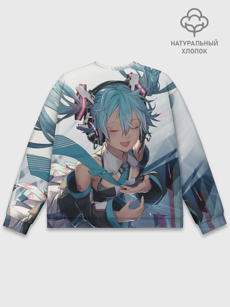 Мужской свитшот базовый / Безумная Хатсуне