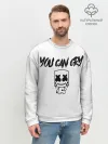 Мужской свитшот базовый / Marshmello. You can cry