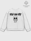 Мужской свитшот базовый / Marshmello. You can cry