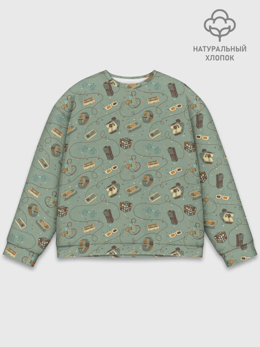 Мужской свитшот базовый / Oldschool pattern