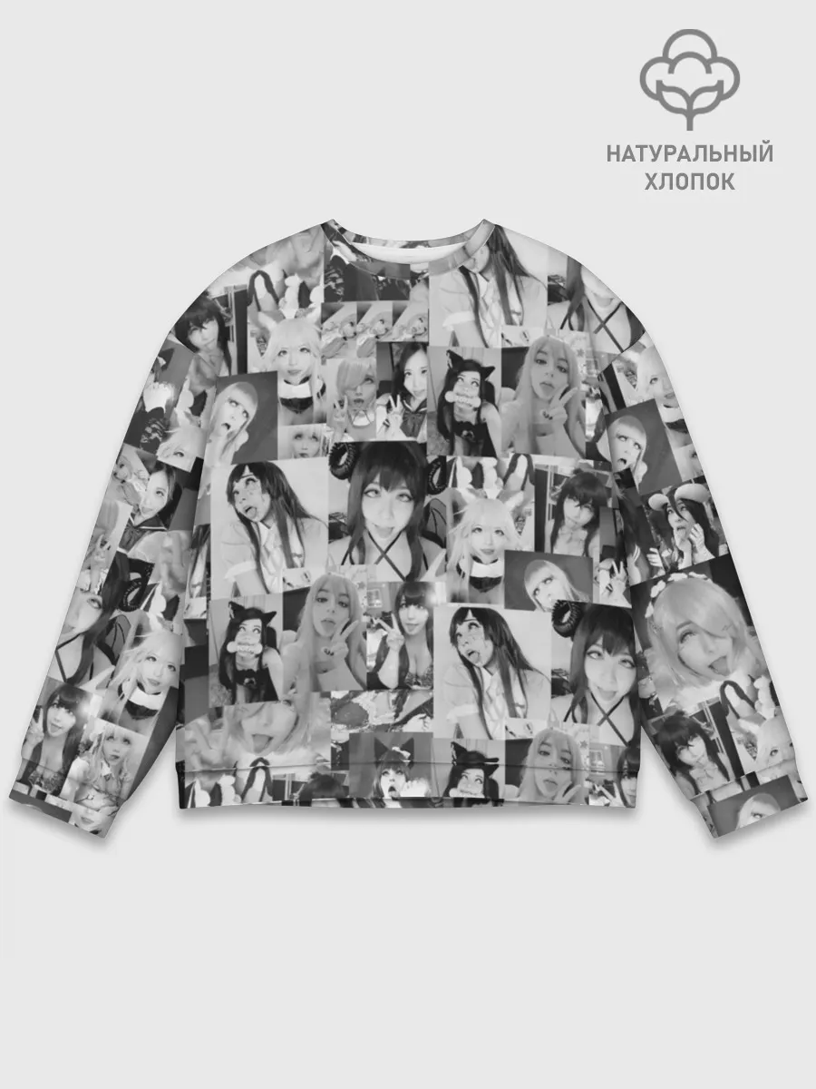 Мужской свитшот базовый / REAL AHEGAO - фото Ахегао