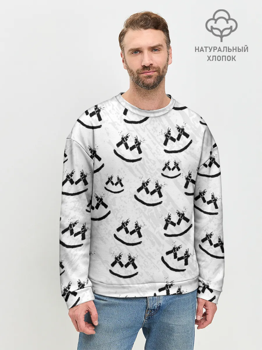 Мужской свитшот базовый / MARSHMELLO PATTERN