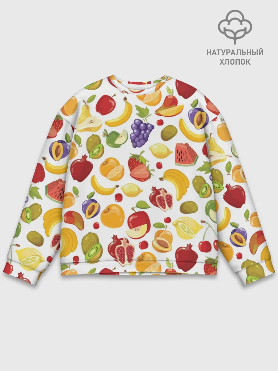 Мужской свитшот базовый / Фрукты