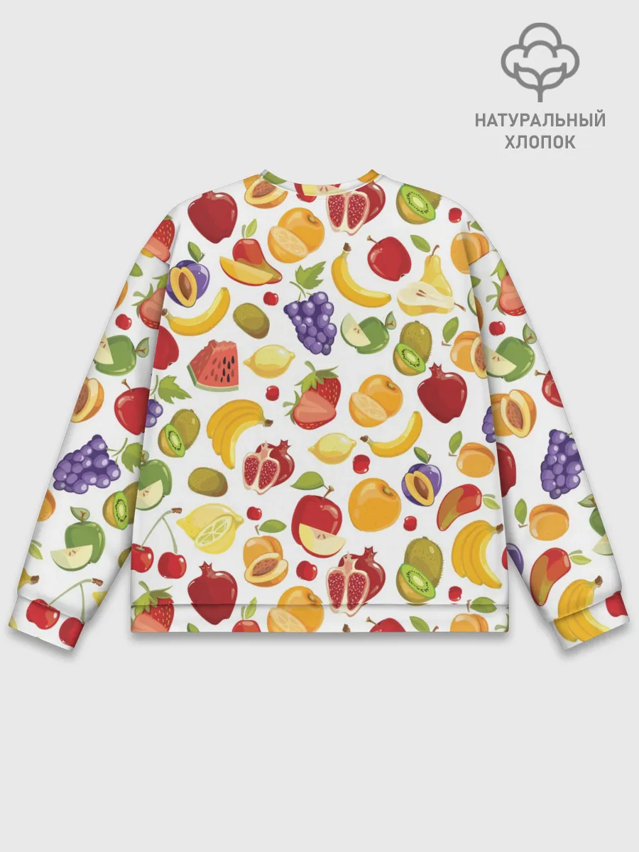Мужской свитшот базовый / Фрукты