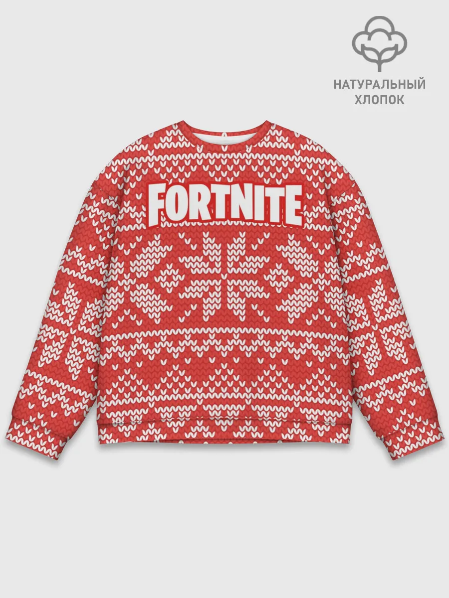 Мужской свитшот базовый / Новогодний Fortnite