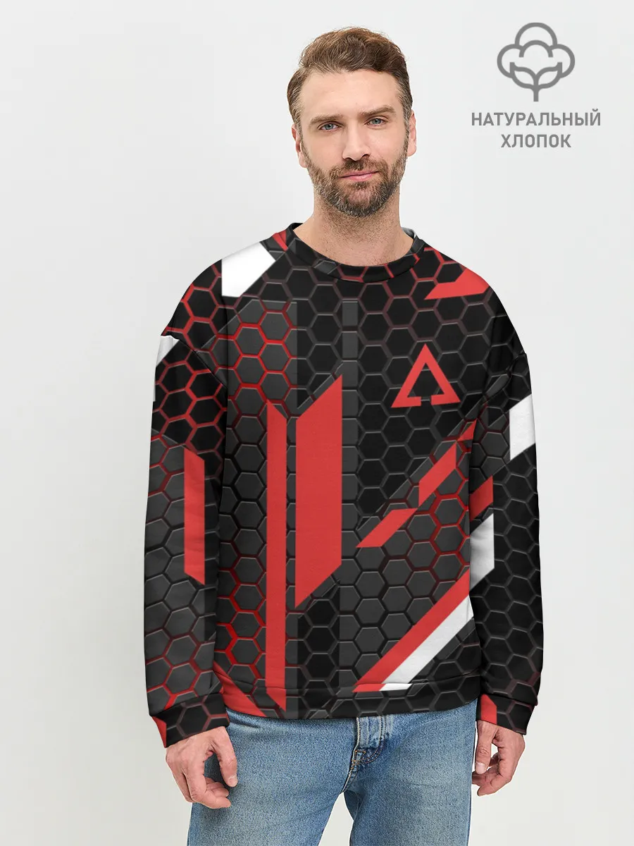 Мужской свитшот базовый / CS GO CYREX 3D | КС ГО САЙРЕКС