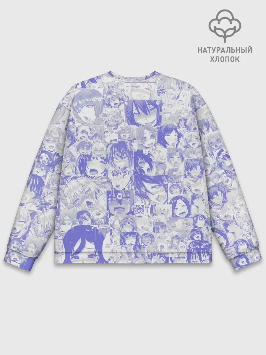 Мужской свитшот базовый / AHEGAO BLUE