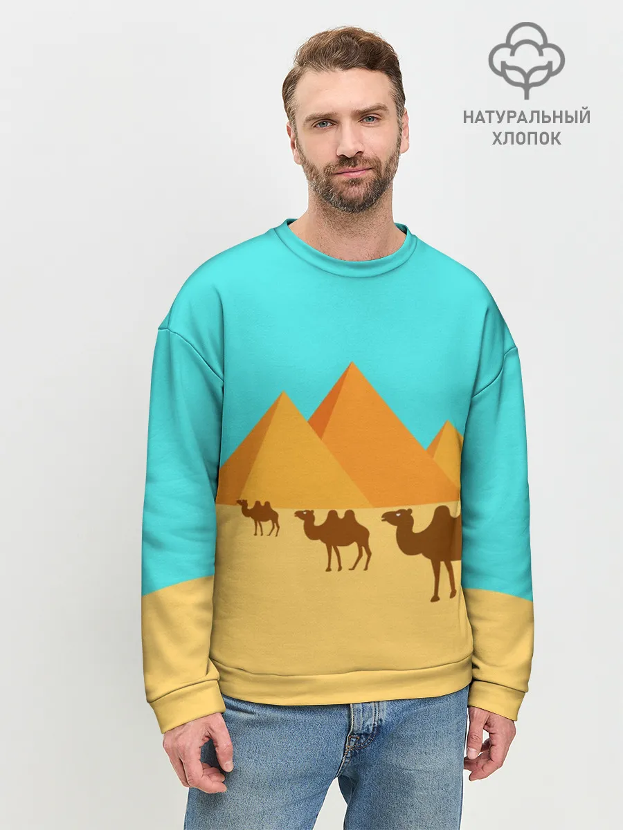 Мужской свитшот базовый / Пирамиды Египта
