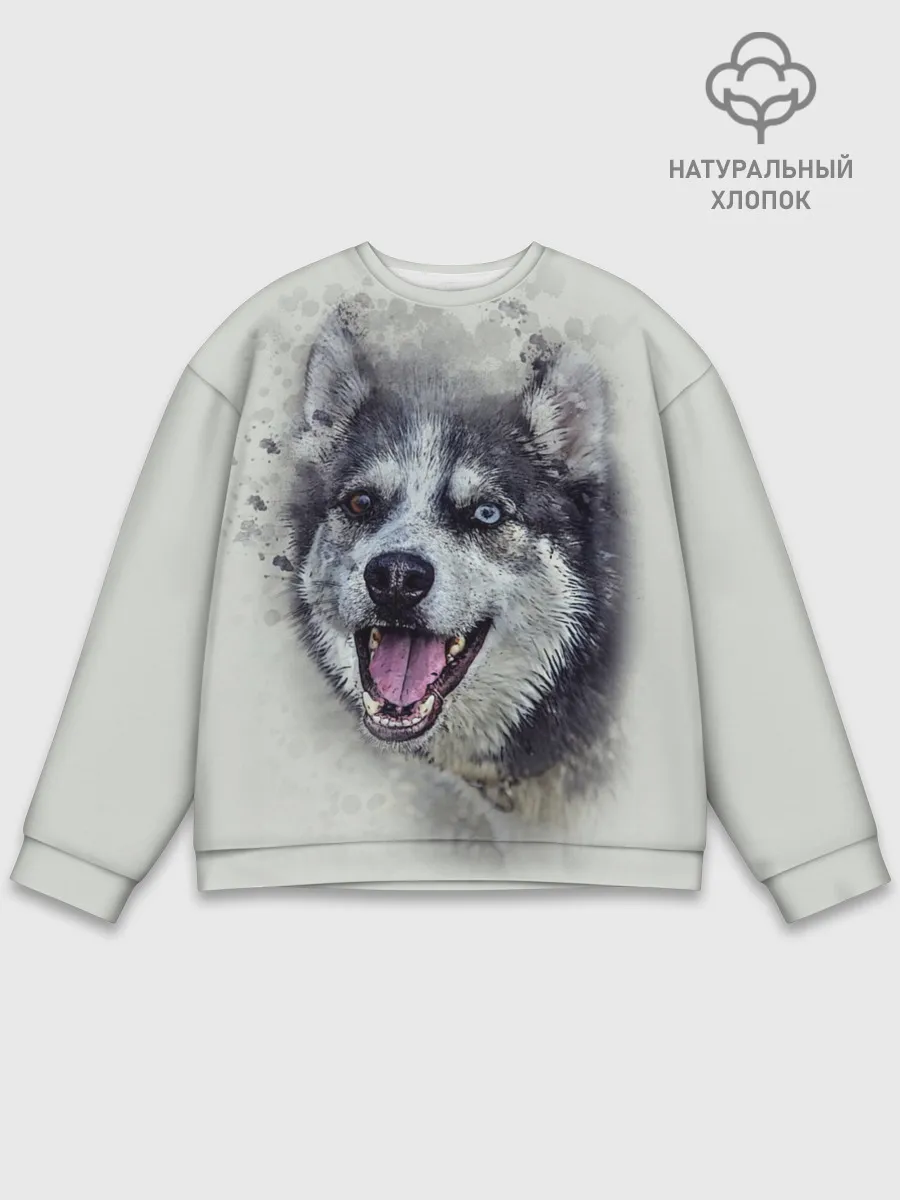 Мужской свитшот базовый / Хаска