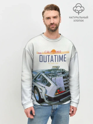Мужской свитшот базовый / De Lorean Outatime