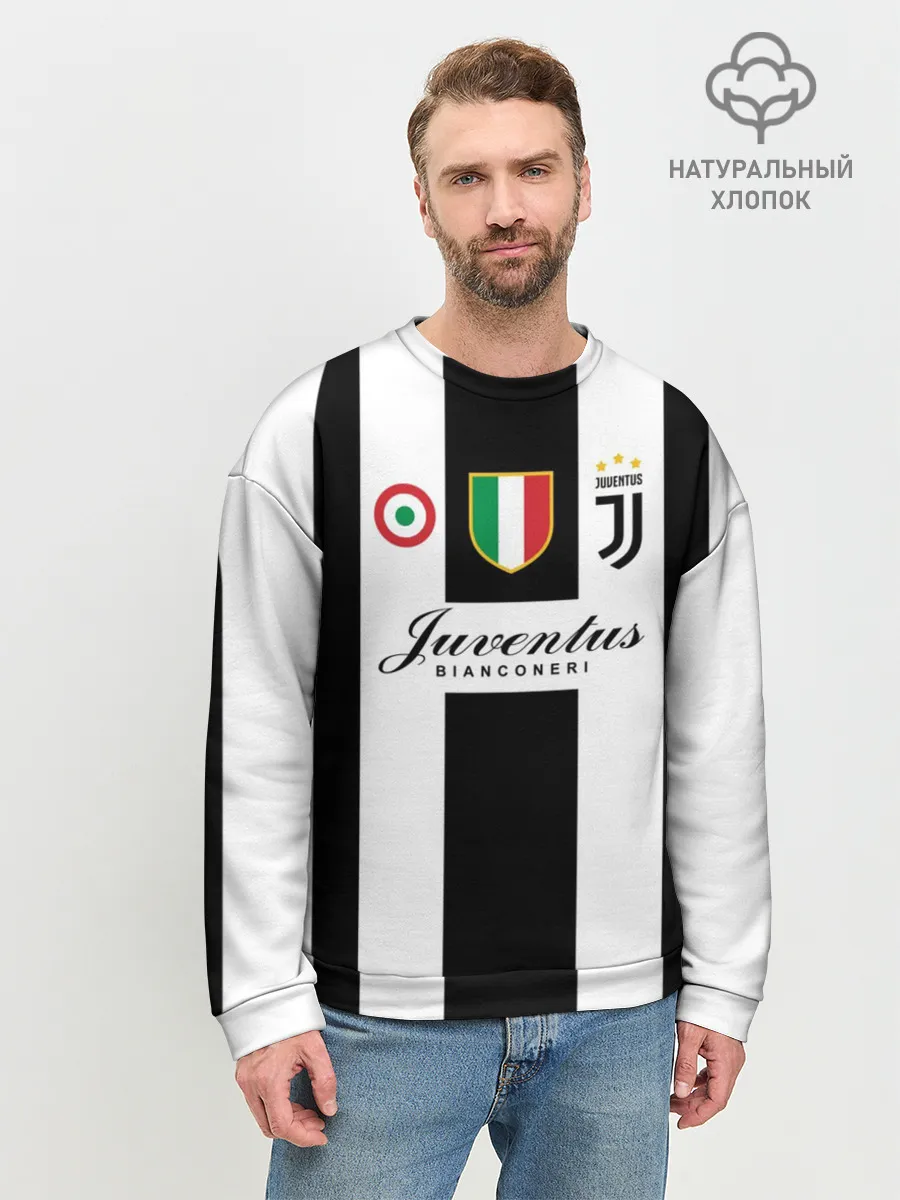 Мужской свитшот базовый / JUVENTUS BIANCONERI
