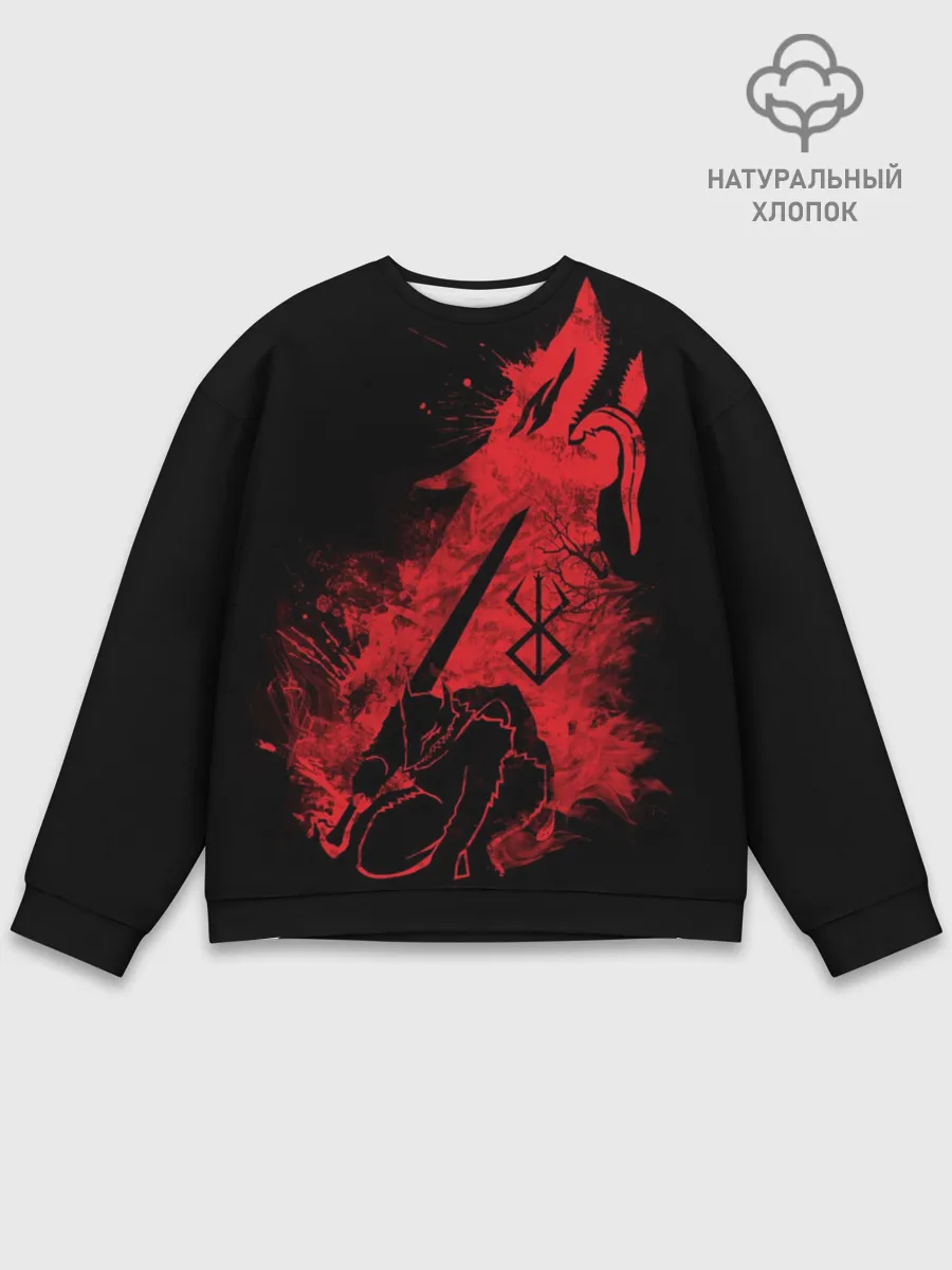 Мужской свитшот базовый / BERSERK elements red