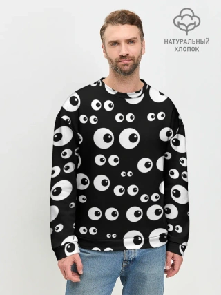 Мужской свитшот базовый / Глаза
