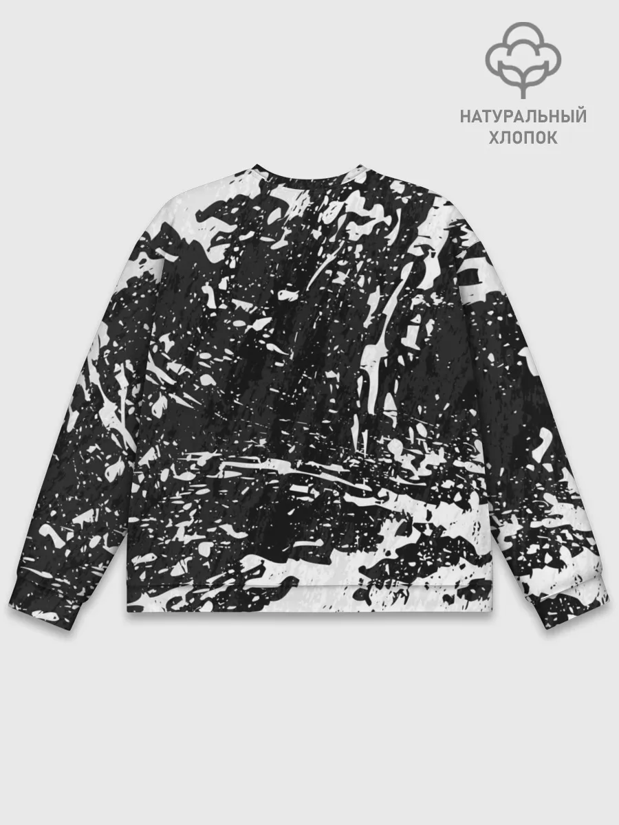 Мужской свитшот базовый / BERSERK лого чб