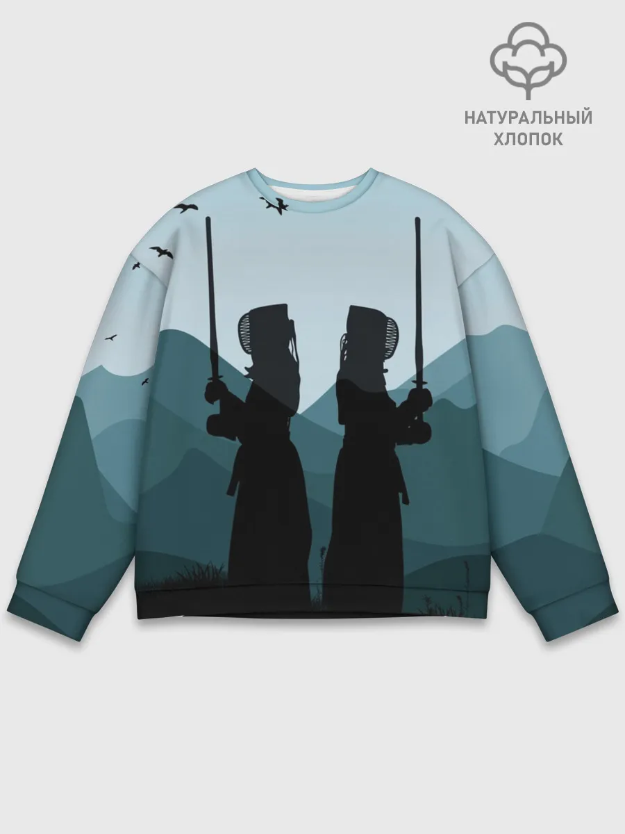 Мужской свитшот базовый / Тренировка кендо