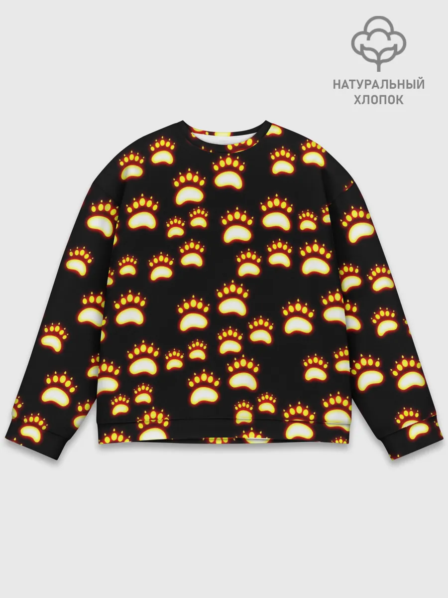 Мужской свитшот базовый / Сила удара медведя