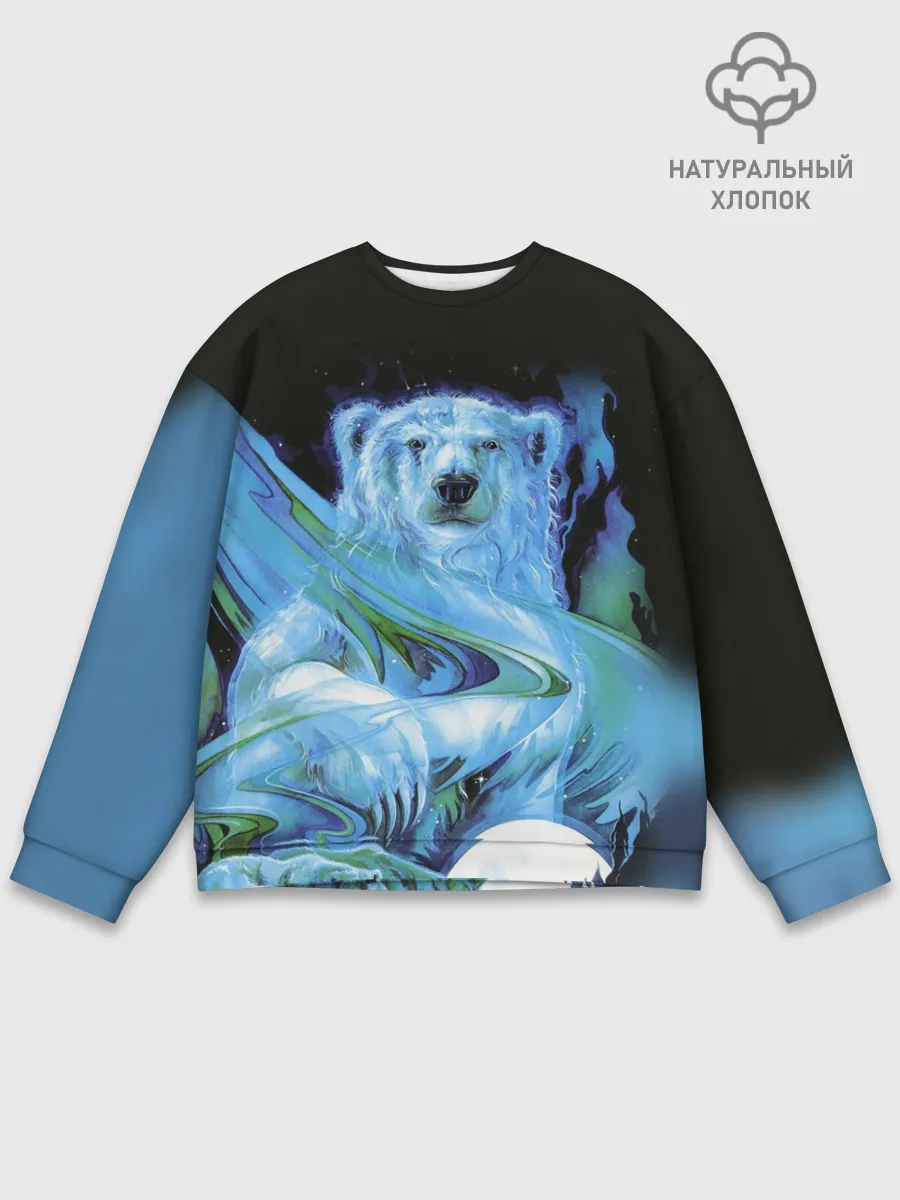 Мужской свитшот базовый / Мишка на Севере