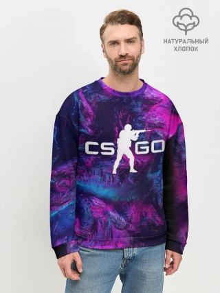 Мужской свитшот базовый / CS GO HYPER BEAST LANDSCAPE