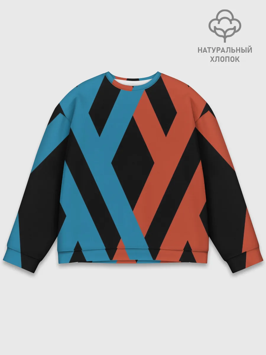 Мужской свитшот базовый / two XX on black