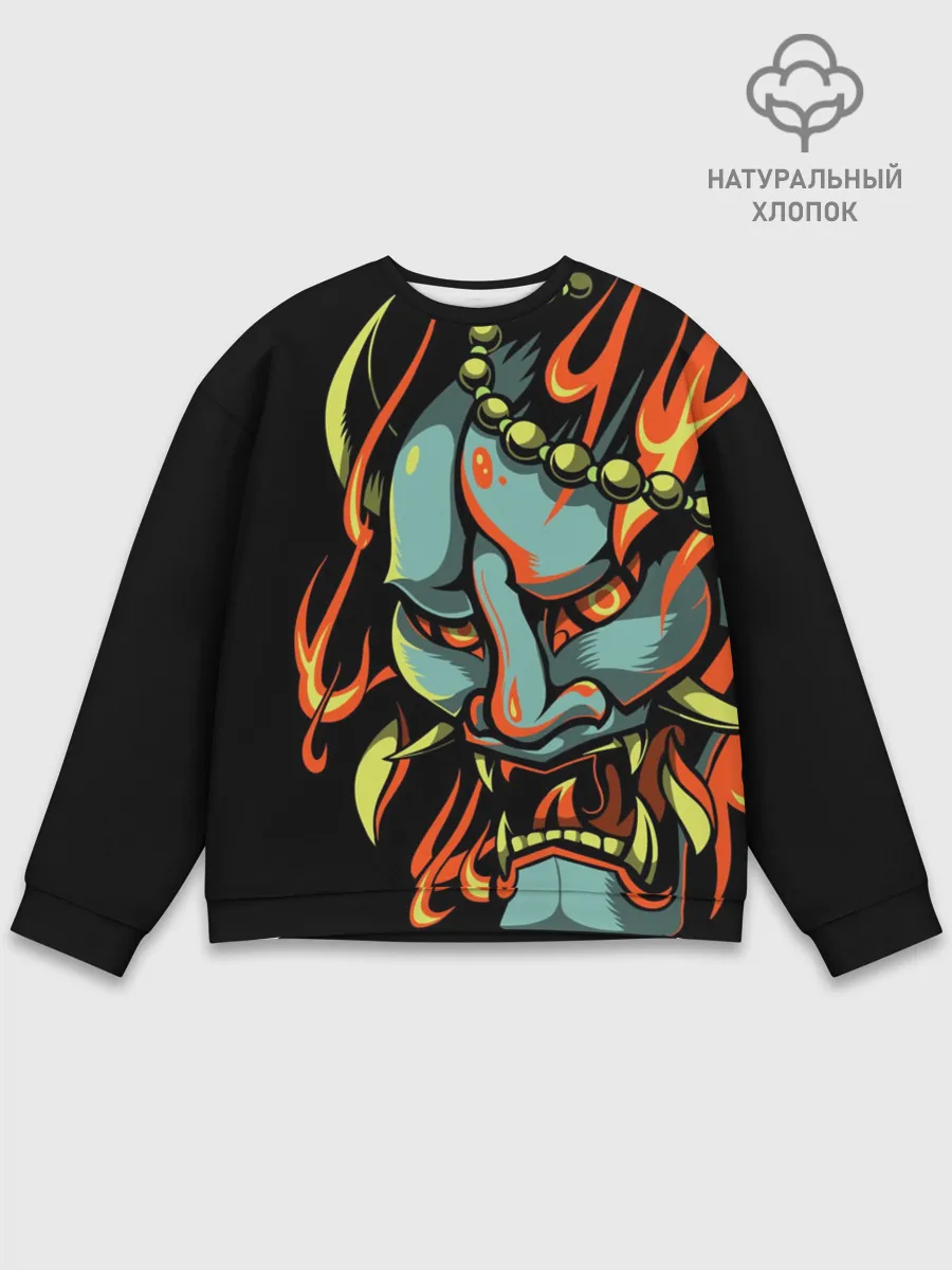 Мужской свитшот базовый / Демон Они